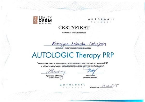 autologic therapy prp 2015