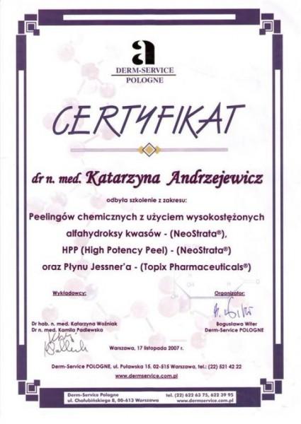 certyfikat derm-service pologne